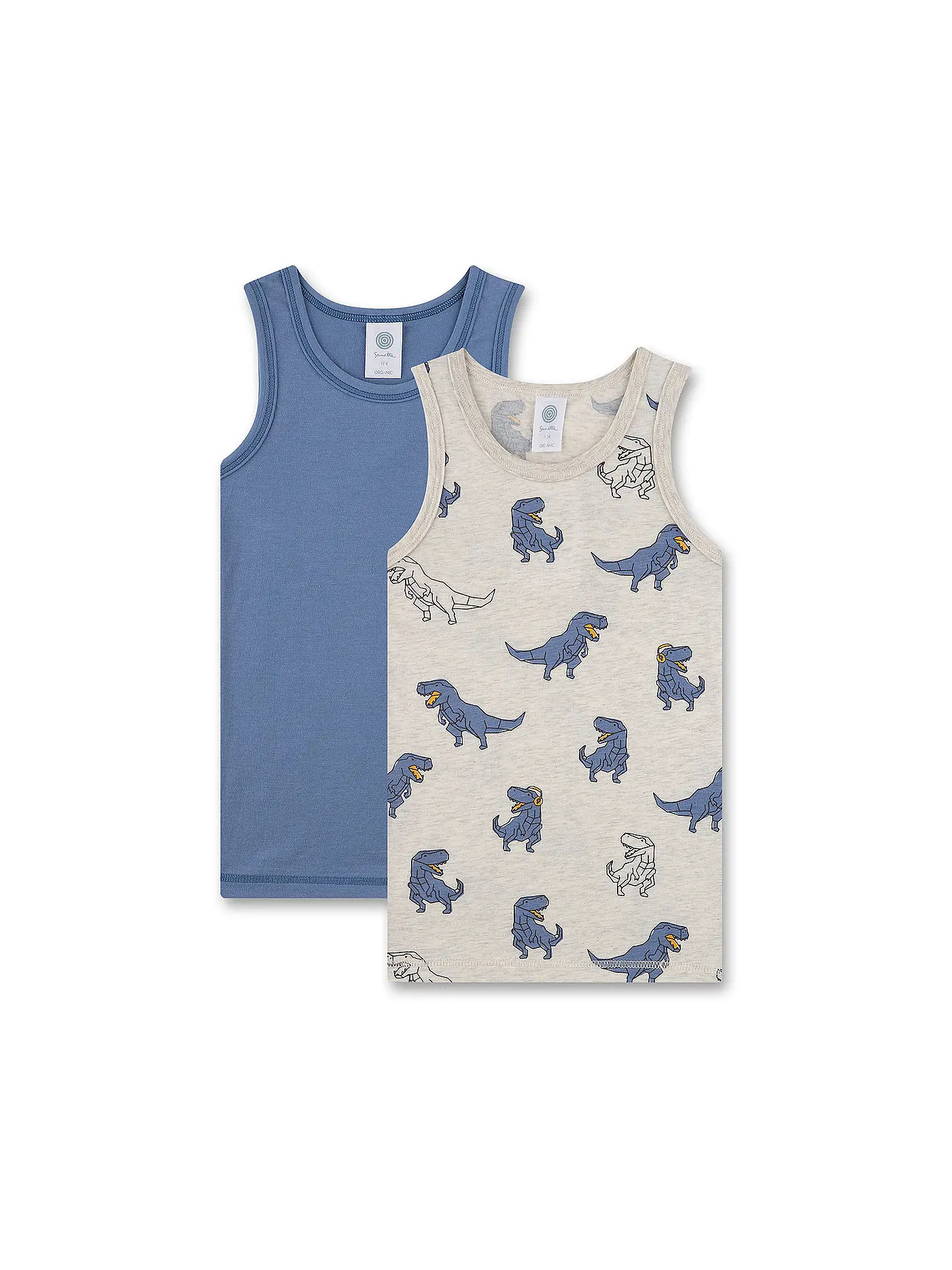 SANETTA | Jungen Unterhemd 2-er Pkg. nature mel | 